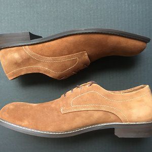 New! Kenneth Cole New York Camel Suede Oxford